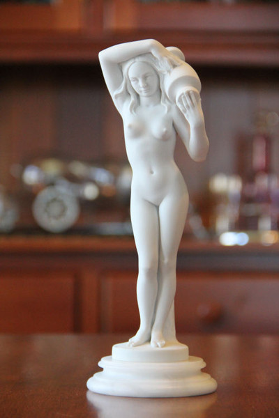 Female Nude Source By Ingres Sculpture la Sorgente Statue Marble Art